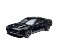 BXJUCBHDO Modellini in scala 1/18 For Dodge Challenger SRT Modello Auto Pressofusa Lega Modello Statico Simultaon Supercar Ornament Fine Collection Veicoli a motore(71765 BLACK)