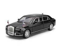 BXJUCBHDO Modellini in scala 1:24 For Arus President Alloy Diecast Car Model Simulation Six-Porte Luxury Toy Gift Collection Ornament Veicoli a motore(Black A)