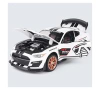 BXJUCBHDO Modellini in scala 1:32 For Ford Mustang Shelby GT500 Diecast Sports Car Alloy Car Model Pull Back Simulazione Roadster Ornamento Veicoli a motore(B)