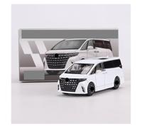 BXJUCBHDO Modellini in scala 1:64 For Toyota ALPHARD 2023 Modello Di Auto Pressofusa In Lega Simulazione Ornamento Statico Classico Replica Collezione Veicoli a motore(WHITE)