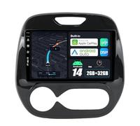 BXLIYER Android 14 IPS Autoradio Per Renault Kaptur Captur (2017-2019) Navigation GPS Radio - 2G+32G - Senza fili CarPlay Android Auto - DAB Volante Dual-Band WiFi Bluetooth - 9 Pollici 2 Din - Camera