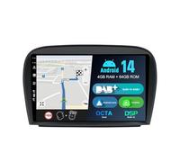 BXLIYER |Built-in DAB| Android 14 Autoradio Per Mercedes SL R230 (2005-2012) - Wireless CarPlay/Android Auto - 4G+64G - Camera + MIC - Volante 360-CAM Dual-Band WIFI DSP Bluetooth IPS 9 Pollici 2 Din