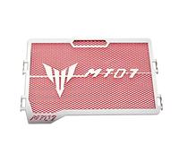 BXMoto Protezione Griglia Radiatore Acciaio Inossidabile per MT-07 2014-2020 (Non adatto per MT07 2021-2024) - Rosso - Frontale