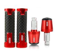 BXNLY Manopole per Manubrio 7/8 ''22mm Moto Manopole Manubrio Grip End Spina per Honda NC700 NC750 X/S NC700S NC700X NC750X NC750S per Integra 750 700(Red)