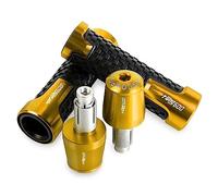 BXNLY Manopole per Manubrio per Honda Silver Wing 600 2001 2002 2003 2004 2005 2014 CNC Accessori Moto 7/8 "22 Millimetri Manopole Manubrio Manubrio estremità Tappi(Gold)