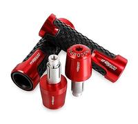 BXNLY Manopole per Manubrio per Honda Silver Wing 600 2001 2002 2003 2004 2005 2014 CNC Accessori Moto 7/8 "22 Millimetri Manopole Manubrio Manubrio estremità Tappi(Red)
