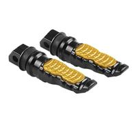 BXNLY Pedale di Riposo 2 Pz 8 MM Foro in Alluminio Moto Passeggero Posteriore Pedane Pedali Poggiapiedi Scooter Pedana Moto Pedale per Honda MSX125 MSX 125(Gold)