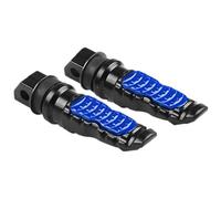 BXNLY Pedale di Riposo 2 Pz 8 MM Foro in Alluminio Moto Passeggero Posteriore Pedane Pedali Poggiapiedi Scooter Pedana Moto Pedale per Honda MSX125 MSX 125(Blue)