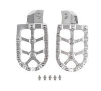 BXNLY Pedale di Riposo Accessori per Moto, Pedane Poggiapiedi per Kawasaki KX125 KX250 1988-1996 1995 1994 1993 1992 1991 1990 1989, Pedane Poggiapiedi(Silver)