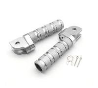BXNLY Pedale di Riposo Accessori per Pedane Moto, 1 Paio di Pedane Anteriori Regolabili per Honda CBR250R 2011-2013 2012(Silver)