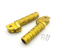 BXNLY Pedale di Riposo Accessori per Pedane Moto, 1 Paio di Pedane Anteriori Regolabili per Honda CBR250R 2011-2013 2012(Gold)