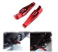 BXNLY Pedale di Riposo per Yamaha TMAX 500 TMAX500 2001-2011 2010 2009 2008 2007 2006 2005 2004 2003 2002 Passeggero Posteriore Pedane Pedale(Red)