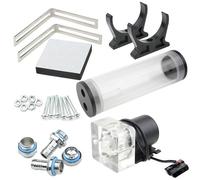 BXQINLENX 800L/h 19 W DC12 V Pompa Serbatoio di Acqua 186 ml CO2 scambiatore di Calore di Raffreddamento CPU Cooler