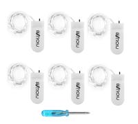 BXROIU 20 LED Stringa Luci a Batteria CR2032 (includere) Ghirlanda in Filo d