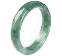 BXSMNH Bracciale Rigido in Giada for Donna Braccialetti in Giadeite Verde Naturale con Confezione Regalo Il Giorno di Natale (Size : 65mm)