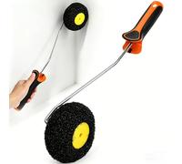BXUUXA Roller for fillers Rullo per Stucco per Angoli, Mini Rullo per Angoli con Staffa Cromata, Riutilizzabile e Lavabile, Strumento per Applicazione Stucco in Angoli Pareti e Cartongesso (36cm)