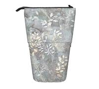 Bxzpzplj Astuccio con stampa floreale bohémien in piedi per cancelleria da ufficio astuccio retrattile per matite da lavoro, Flora Grazia Blu, Taglia unica