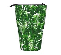 Bxzpzplj Astuccio portamatite telescopico multiuso con stampa muro di mattoni rustico, borsa per cancelleria, Monstera Deliciosa - Palma di banana, Taglia unica