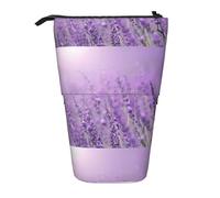 Bxzpzplj Astuccio telescopico con stampa ape, astuccio per cancelleria, astuccio per scuola, adolescenti, ragazzi, Romantico viola lavanda, Taglia unica
