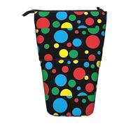 Bxzpzplj Astuccio telescopico con stampa di basket, astuccio per cancelleria, astuccio per scuola, adolescenti, ragazzi, Twister Polka Dots, Taglia unica