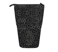 Bxzpzplj Astuccio telescopico con stampa margherita, per cancelleria, trucco, per adolescenti, materiale scolastico, Abstract Science Chimica Illustrazione 3D, Taglia unica