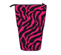 Bxzpzplj Astuccio telescopico con stampa pianeta, astuccio per cancelleria, astuccio per scuola, adolescenti, ragazzi, Zebra Tiger Leopard Rosa, Taglia unica