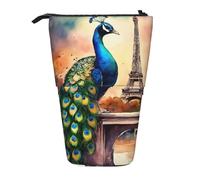 Bxzpzplj Astuccio telescopico per matite con stampa hawaiana con fiori rosa, per cancelleria, trucchi, per adolescenti, materiale scolastico, Hang-Dipinto ad olio Paris Tor, Taglia unica