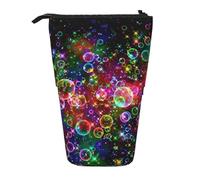 Bxzpzplj Astuccio telescopico per matite e trucchi, con stampa di orso, per adolescenti, materiale scolastico, Stelle Arcobaleno Colorate, Taglia unica