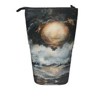 Bxzpzplj Hojas Tropicales Y Flores - Astuccio telescopico per matite, cancelleria, trucco, per adolescenti, materiale scolastico, All'interno delle Maree, Taglia unica