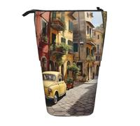 Bxzpzplj Lord Howe Island Sea Turtle Print Standing Pencil Case per ufficio Cancelleria Retrattile Astuccio Matita Sacchetto di Lavoro, Italiana Street2, Taglia unica