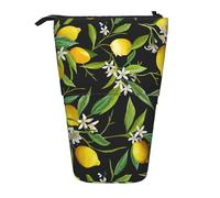 Bxzpzplj Monarch Butterflies Print Pencil Case multiuso telescopico astuccio organizer, astuccio per cancelleria, Limone e Fiore, Taglia unica