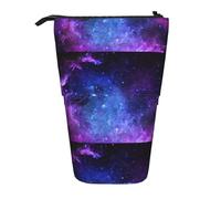Bxzpzplj Tranquil Underwater Scenery Print Standing Pencil Case per ufficio Cancelleria Retrattile Matita Sacchetto di Matita Sacchetto di Lavoro, Universo Galaxy Star Space, Taglia unica