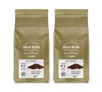 by Amazon 100% Arabica Granulo, tostatura media in chicchi, 2 kg, 2 confezioni da 1 kg - Certificato Rainforest Alliance, Caffè in grani