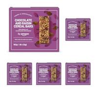 by Amazon Barretta Ai Cereali Al Cioccolato e All'uva Passa, 192g (Confezione da 5)