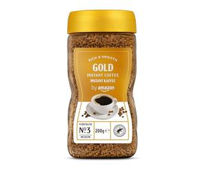 by Amazon Caffè solubile Gold, istantaneo, tostatura media, 200g - Certificato Rainforest Alliance