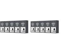 by Amazon Capsule Caffè Ristretto Compatibili con Nespresso, tostatura media, capsule in alluminio, 100 unità, 5 confezioni da 20 - Certificato Rainforest Alliance (Confezione da 2)