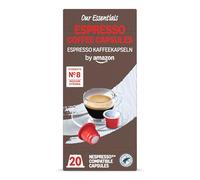by Amazon Capsule di Caffè Espresso Compatibili con Nespresso, 20 Pezzi - Certificato Rainforest Alliance