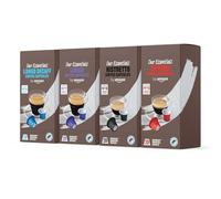 by Amazon Capsule in Plastica di Caffè Espresso Standard Assortite Compatibili Con Nespresso, Tostatura Media, 80 Pezzi (4 Confezioni da 20) - Certificato Rainforest Alliance