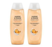 by Amazon Crema Doccia alla Mandorla e Arancia, 2 x 500 ml