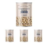by Amazon Fagioli Cannellini In Acqua, 400g (Confezione da 4)