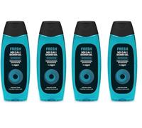 by Amazon, Gel doccia 3 in 1 Fresh da uomo, 2 x 500 ml (Confezione da 2)
