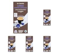 by Amazon Nespresso Compatibili Capsule Caffè Lungo, 20 sec, 1 Confezione (Confezione da 5)