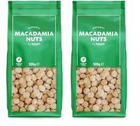 by Amazon Noci di macadamia intere, non salato, 1 Confezioni da 500 g (Confezione da 2)