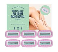 by Amazon Rasoio da donna a 4 lame All-in-One con ricariche, confezione da 6 - Compatibile con manici e ricariche Venus