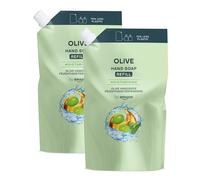 by Amazon, Ricarica di sapone per le mani all’oliva, 2 x 1000 ml