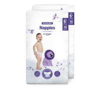 by Amazon Ultra Dry Nappies - Taglia 5+ (11-17kg) - con Canali - 144 Pannolini (
