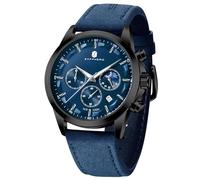 BY BENYAR Orologio da uomo al quarzo analogico in acciaio inossidabile cinturino Timing Date Display impermeabile luminoso orologio Business Casual Sports Watch Fashion Holiday regalo per il padre