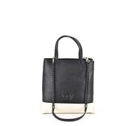 By Byblos BORSA DONNA DUE SCOMPARTI CON CHIUSURA LAMPO - Nera e Panna - 24 x 26 x 10