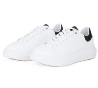 BY BYBLOS BYSC9B101 TRITON SNEAKERS SCARPE SPORTIVE UOMO LACCI BIANCO NERO