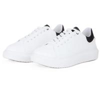 BY BYBLOS BYSC9B101 TRITON SNEAKERS SCARPE SPORTIVE UOMO LACCI BIANCO NERO